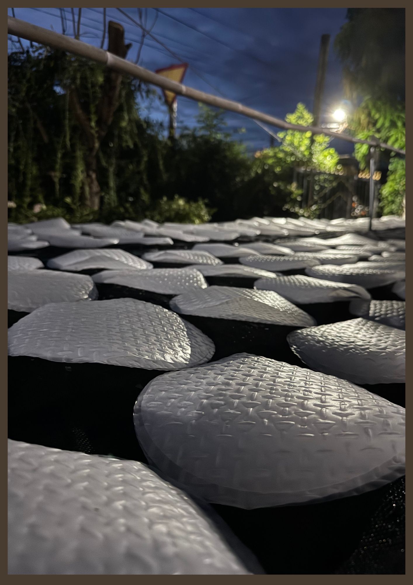 Bánh tráng phơi sương được phơi sáng sớm 2-4h sáng