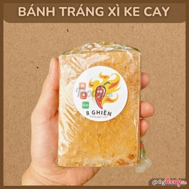 Bánh Tráng Muối Nhiễn Xì Ke Siêu Cay - Đặc Sản 8 Ghiền