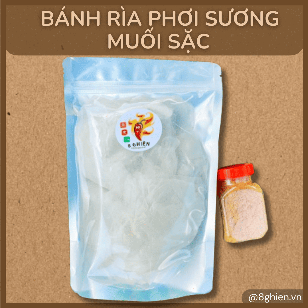 Set 1 Bánh Rìa Phơi Sương ăn kèm Muối Nhiễn Tây Ninh - Ảnh 1