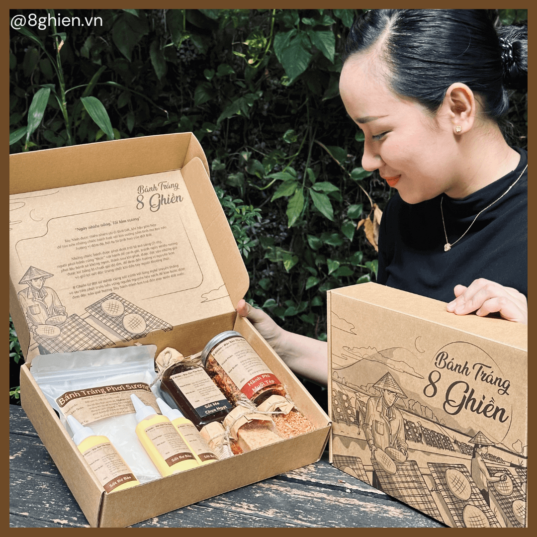 Set Quà Tặng Đặc Sản Tây Ninh Sang Trọng – Bánh Tráng Phơi Sương (Gold) - Thumbnail 6